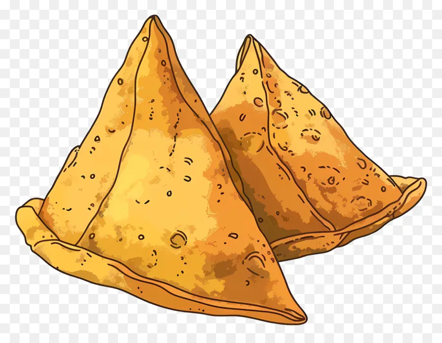 Samosas，Pâte Frite PNG