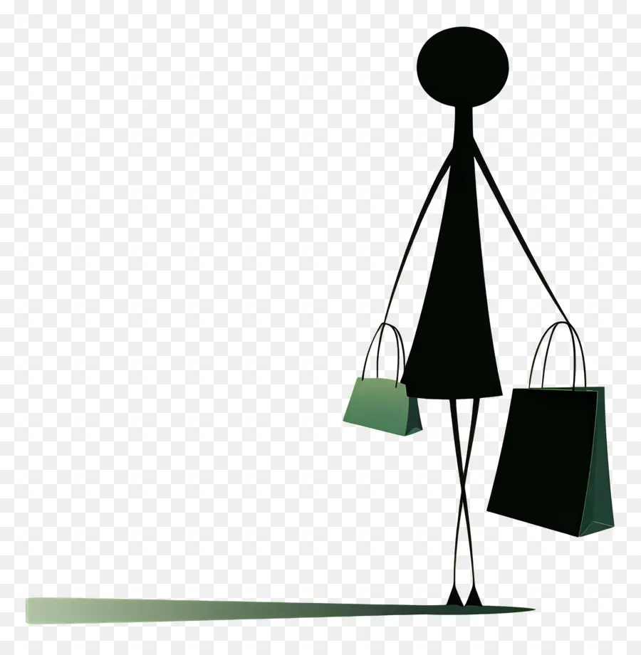 Stick Figure Shopping，Shopping PNG