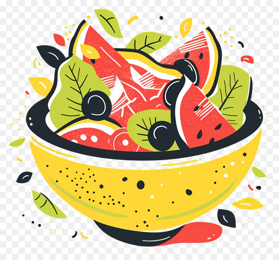 Salade D'été，Bol De Fruits PNG