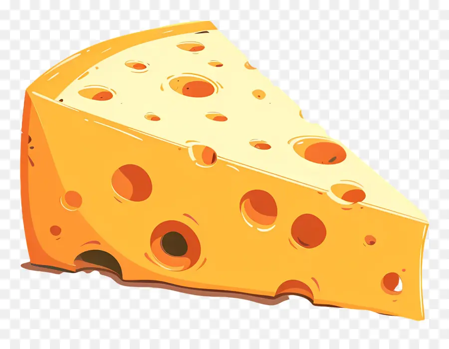 Une Tranche De Fromage，Fromage Suisse PNG