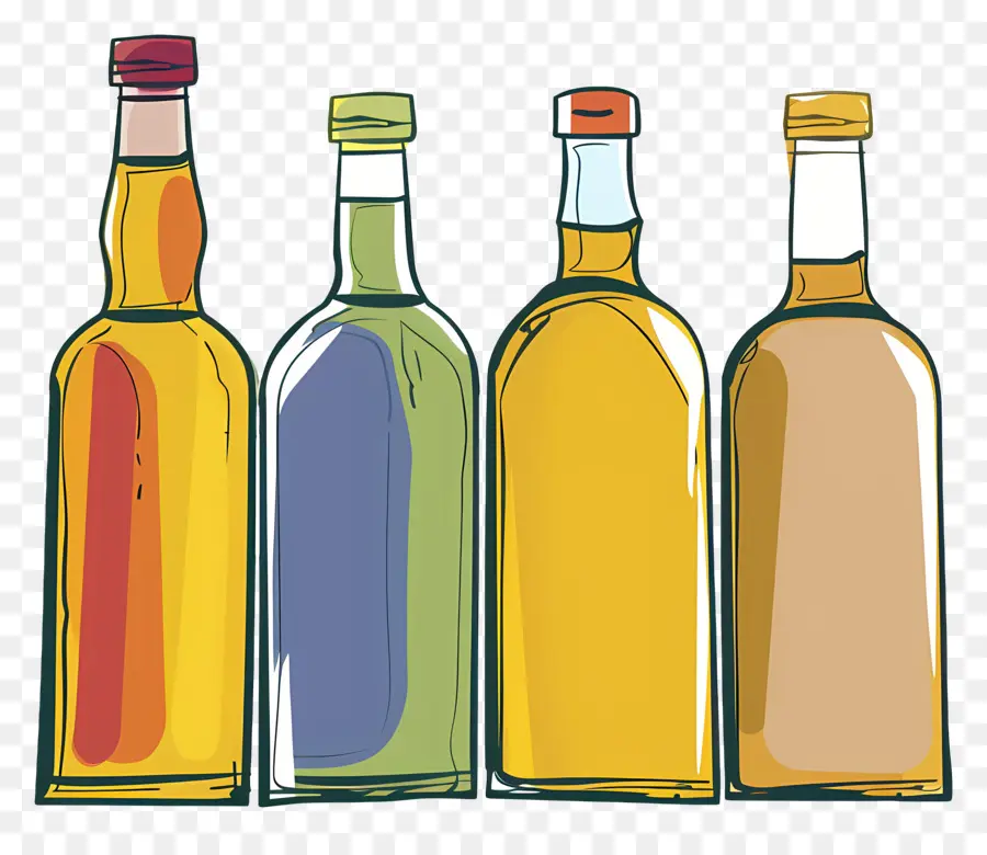 Bouteille D'huile，Les Bouteilles En Verre PNG