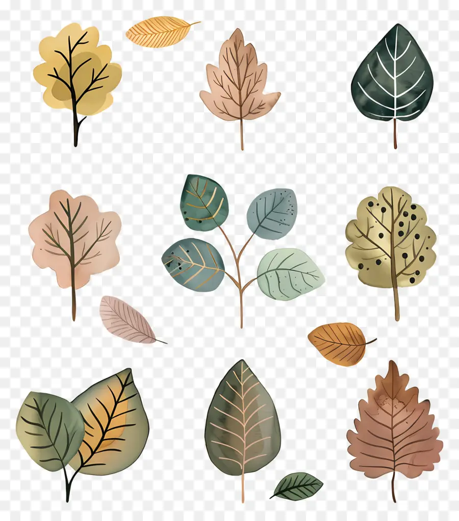 Feuille，Aquarelle PNG