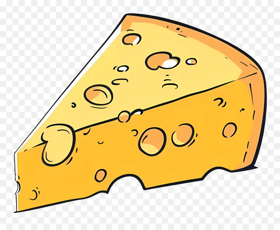 Une Tranche De Fromage，Fromage PNG