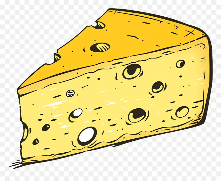 Une Tranche De Fromage，Fromage Jaune PNG