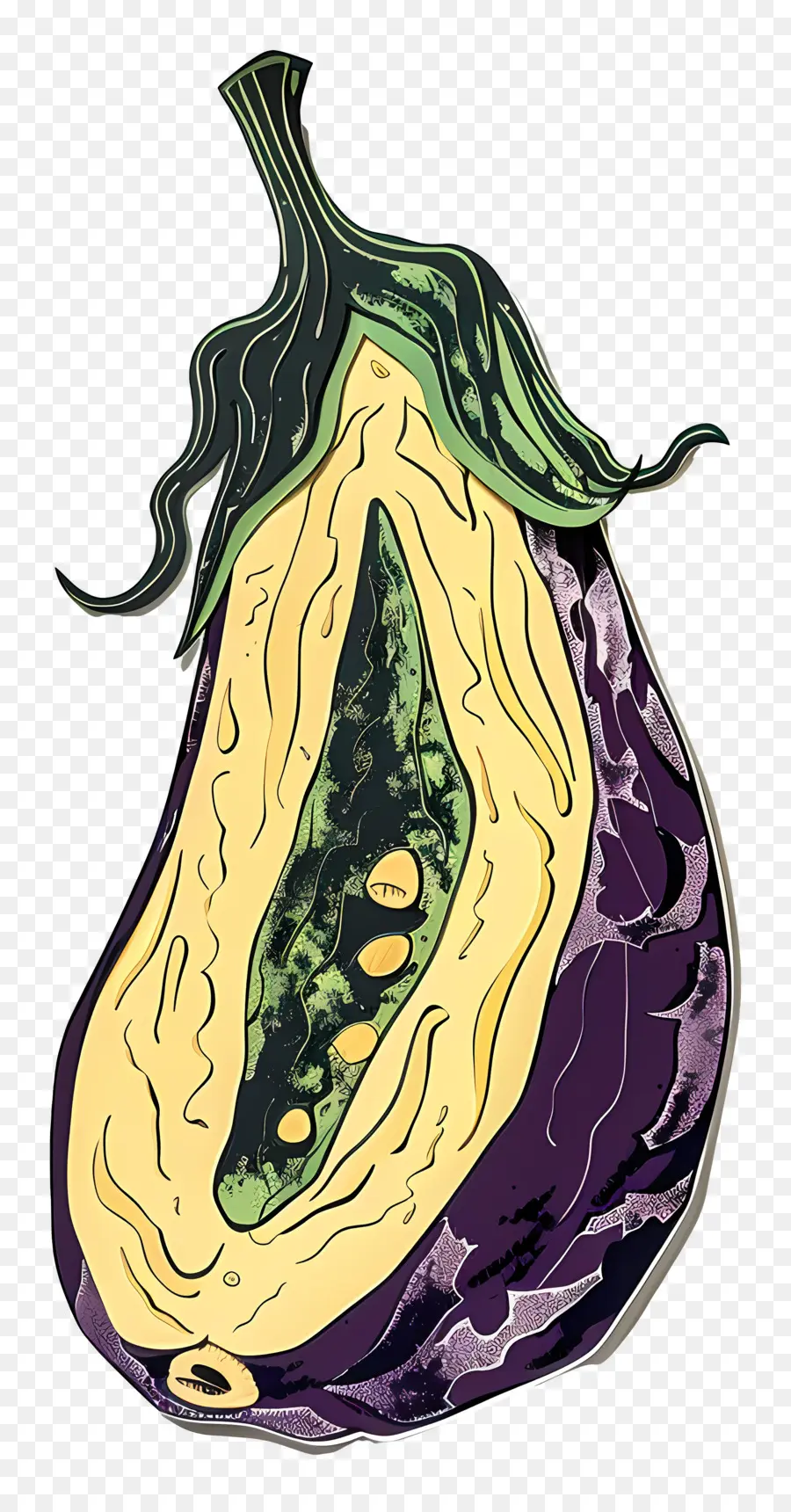 L'aubergine，Légumes PNG