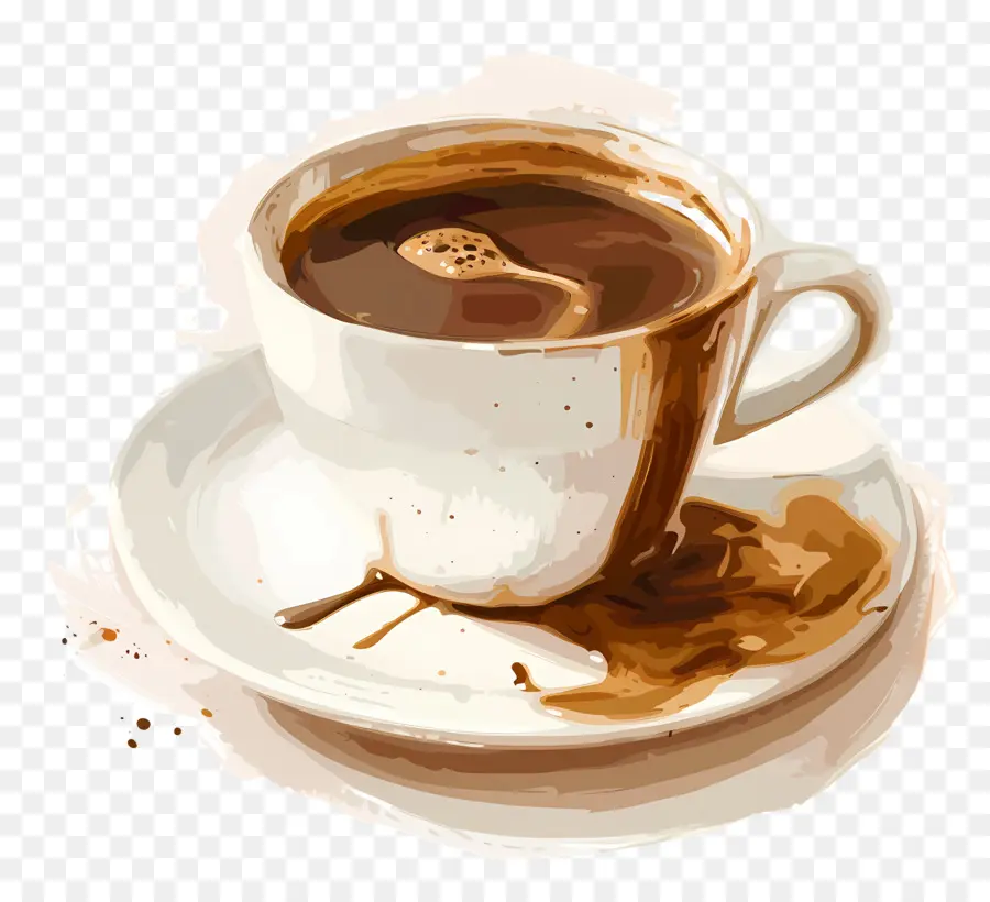 Café，Un Café Renversé PNG