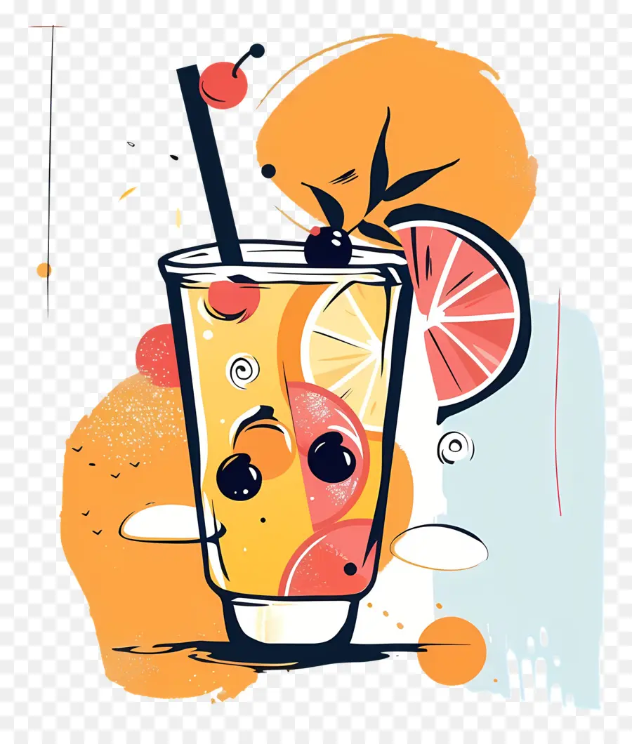 Cocktail D'été，Jus D'orange PNG