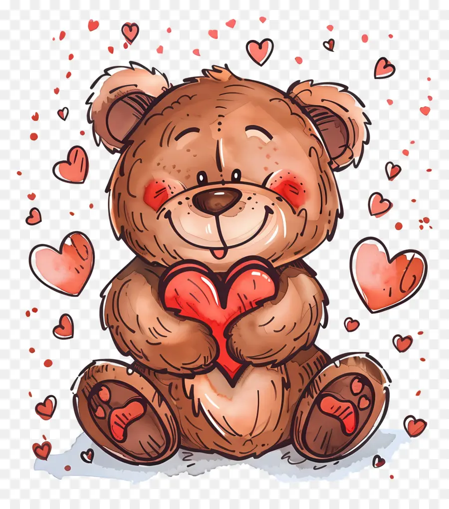 Nounours，Le Jour De Valentines PNG