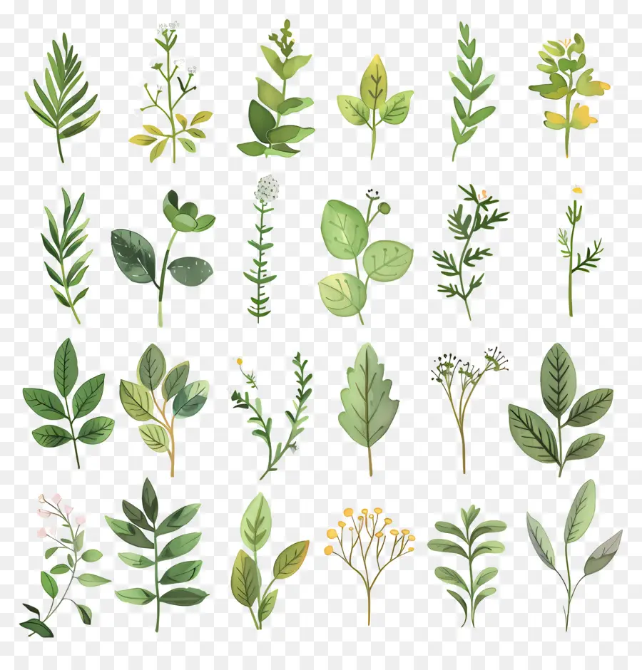 Herbes，Aquarelle PNG