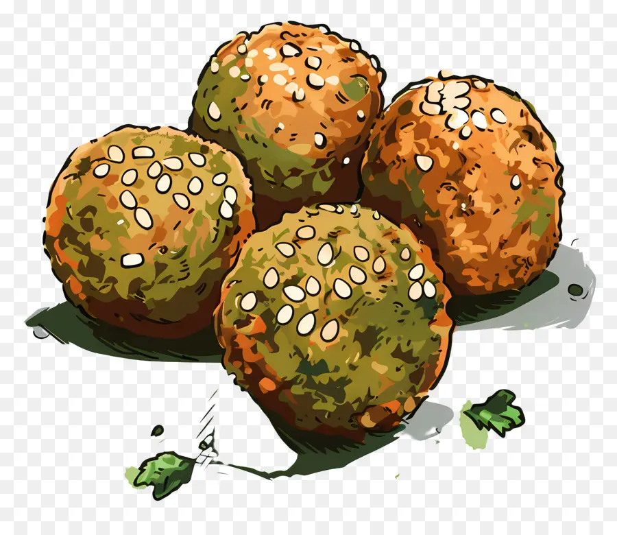 Falafels，Boulettes De Falafel PNG