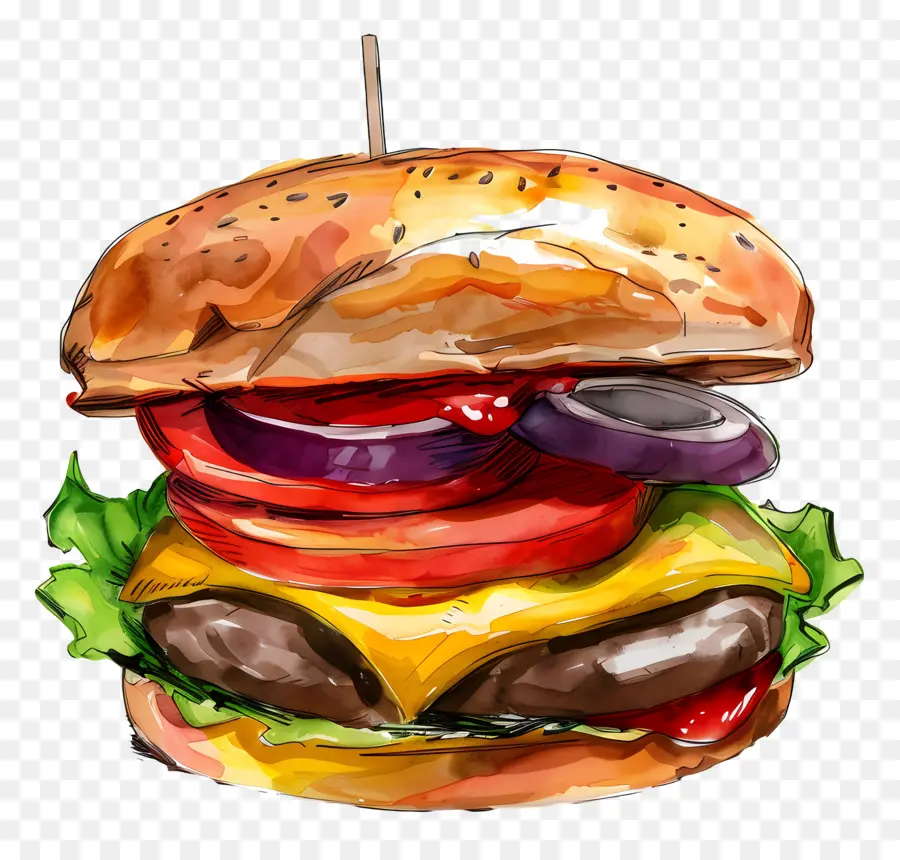 Burger，Hamburger PNG