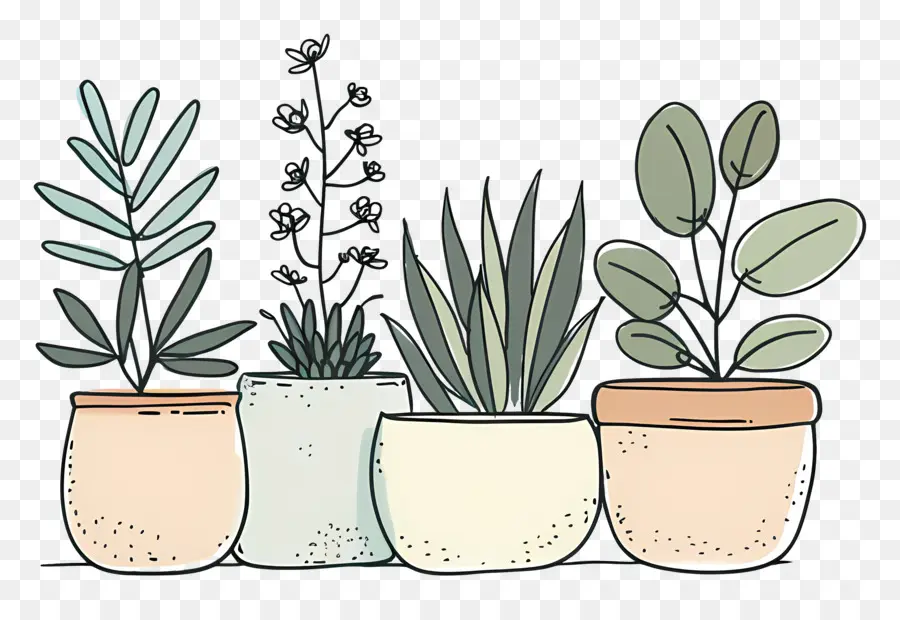 Plantes D'intérieur En Pots，Plantes En Pot PNG