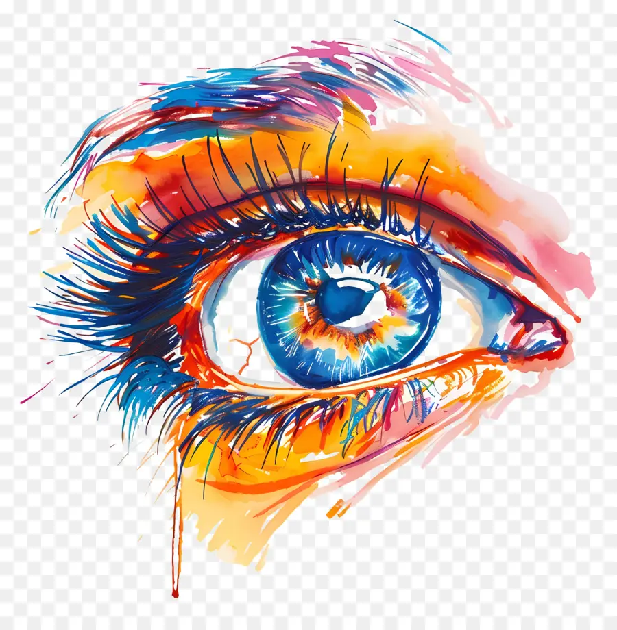 Les Yeux，œil Coloré PNG