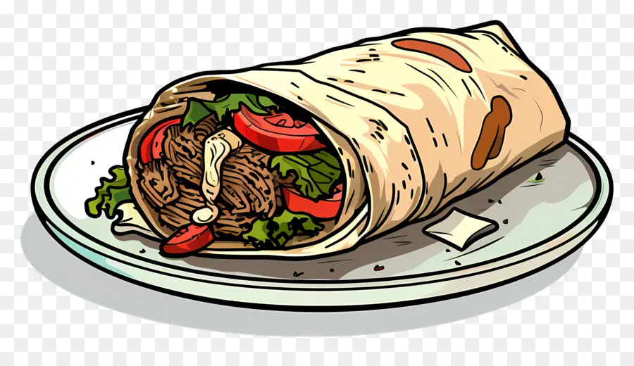 Shawarma，Burrito PNG