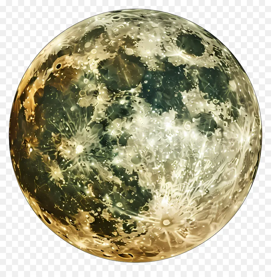 Pleine Lune，Cratères De La Lune PNG