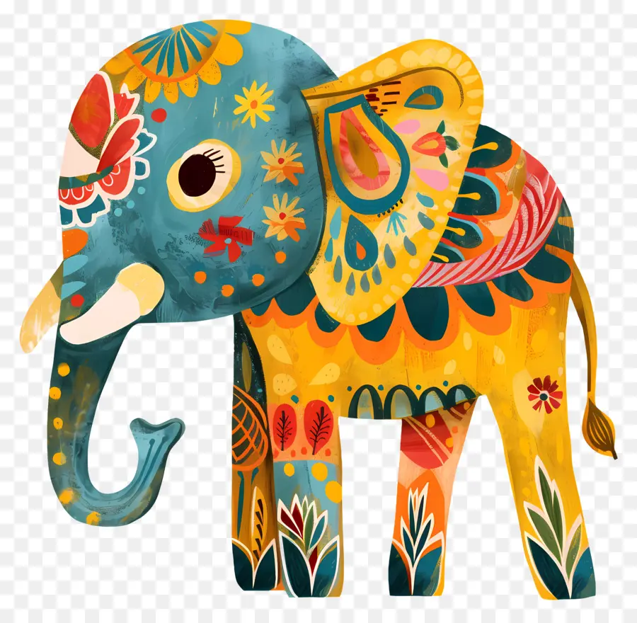 Éléphant，Éléphant Décoratif PNG