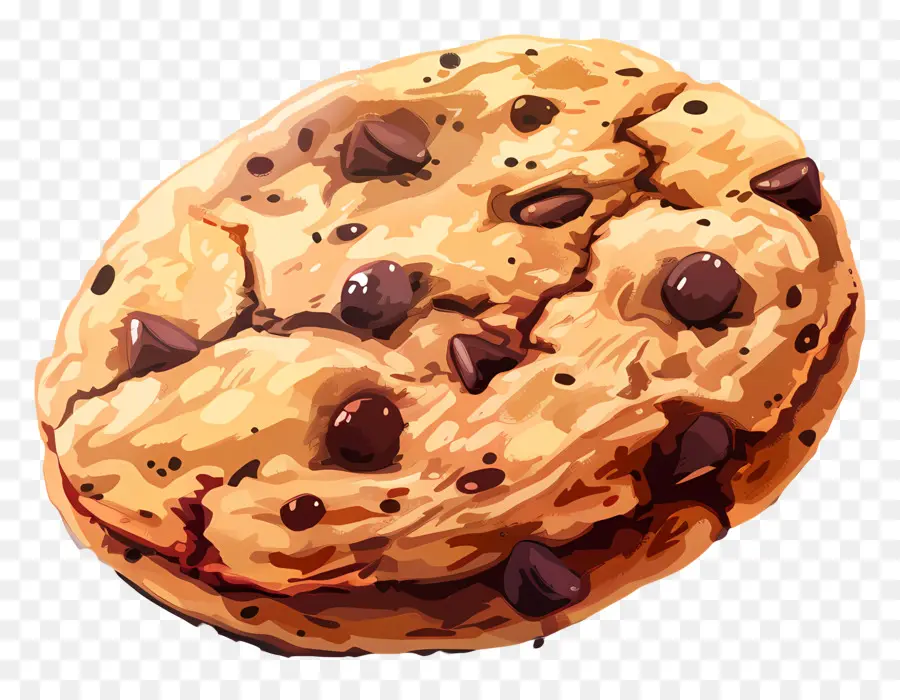 Cookie，Biscuit Aux Brisures De Chocolat PNG