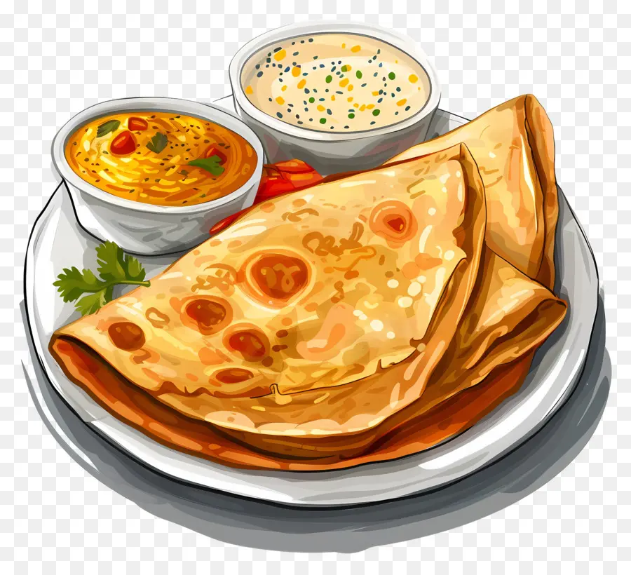 Dosa，Galette PNG