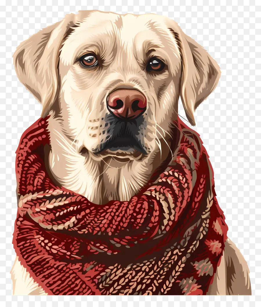 Labrador En Pull，Chien PNG