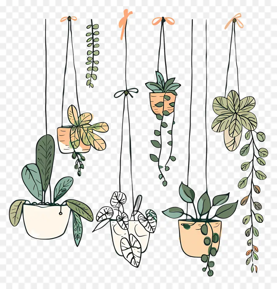 Plantes D'intérieur Suspendues，Les Plantes Suspendues PNG