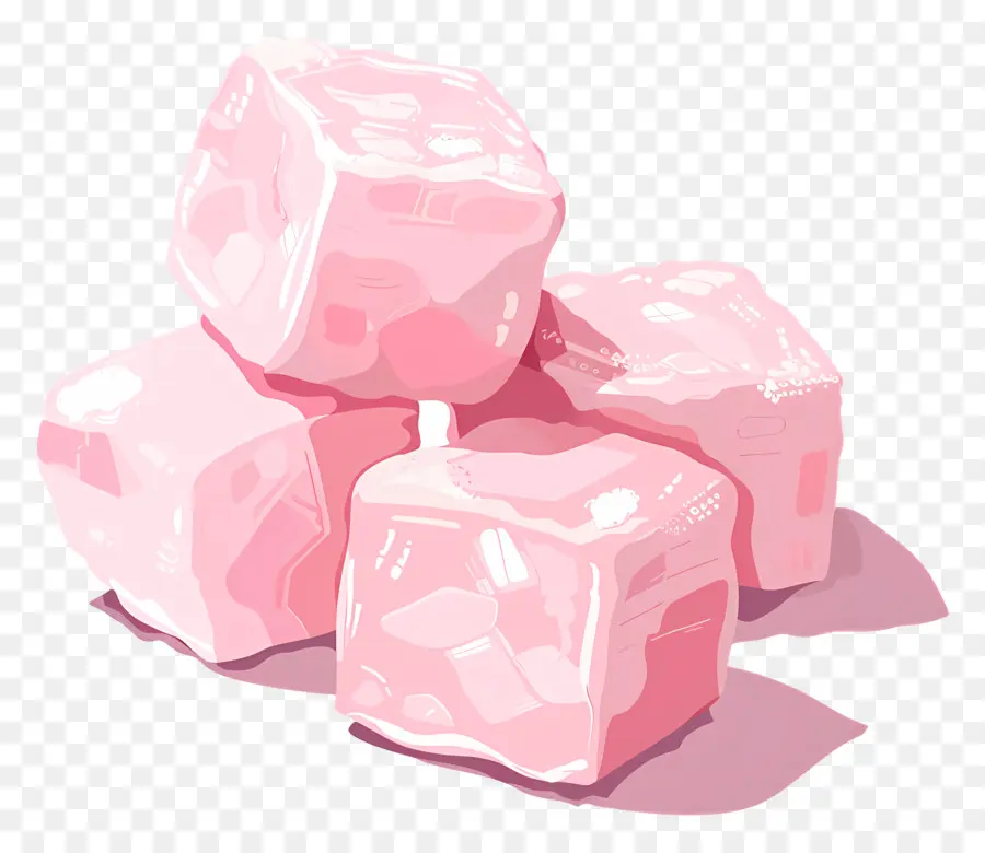 Délice Turc，Cubes Roses PNG