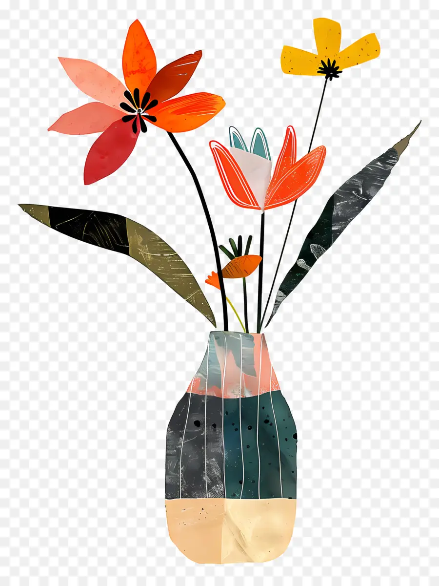 Fleurs Dans Un Vase，Un Vase Pour Les Fleurs PNG