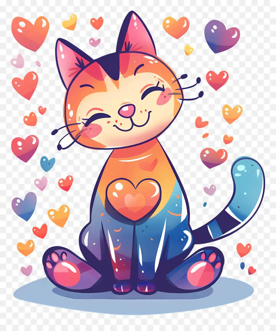 Chat，Le Jour De Valentines PNG