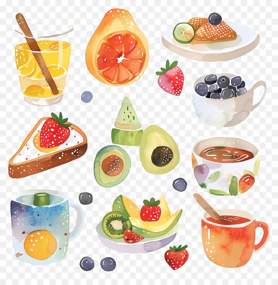 Le Petit Déjeuner，Fruits PNG