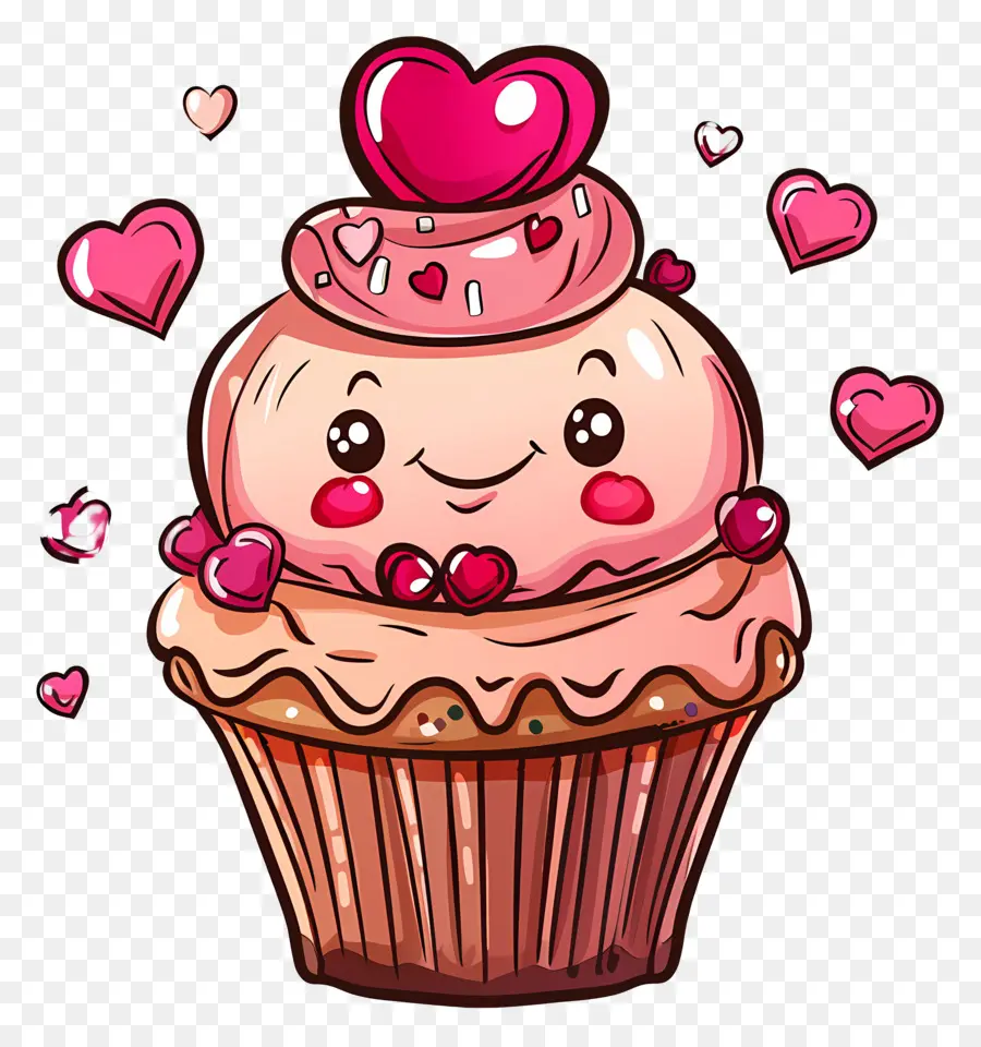 Cupcake，Le Jour De Valentines PNG