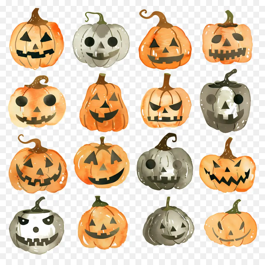 Jack O Lanterns，Citrouille D'halloween PNG