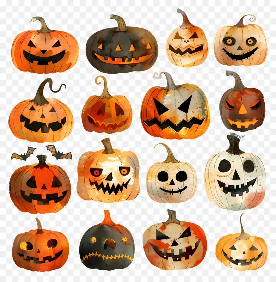 Jack O Lanterns，Citrouilles D'halloween PNG