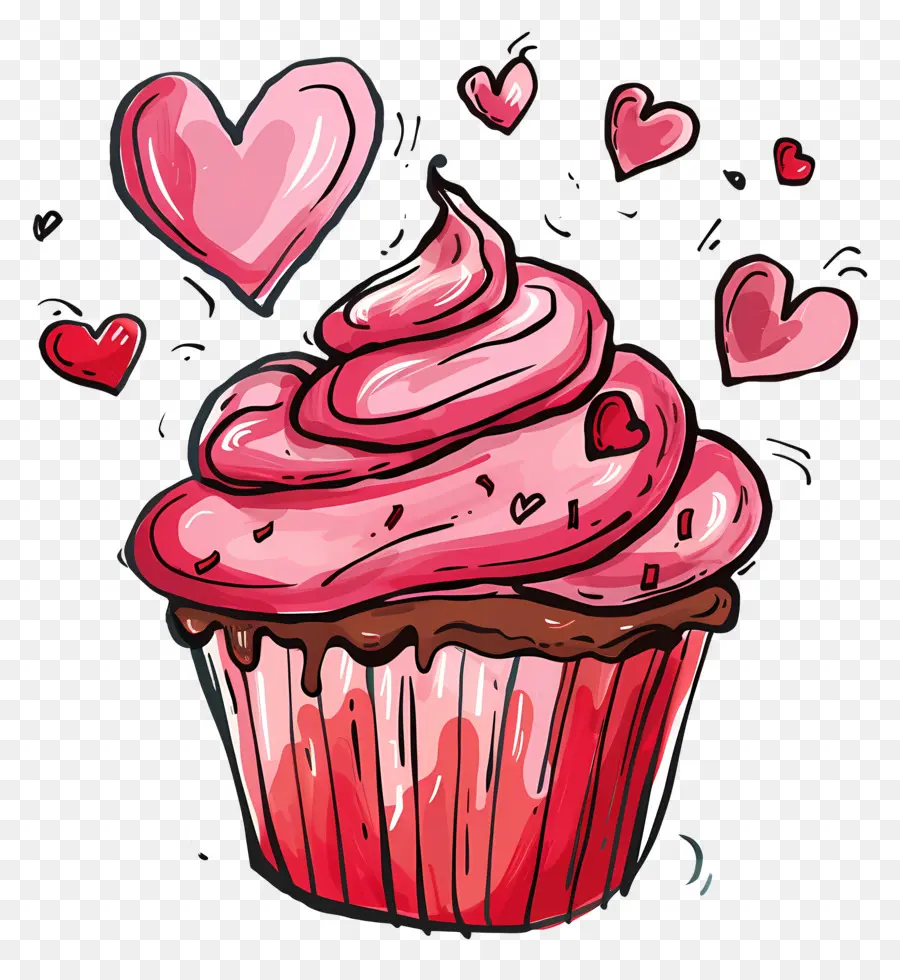 Cupcake，Le Jour De Valentines PNG