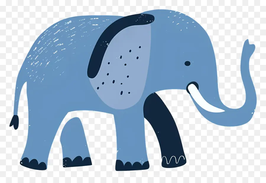 L'éléphant，éléphant Bleu PNG