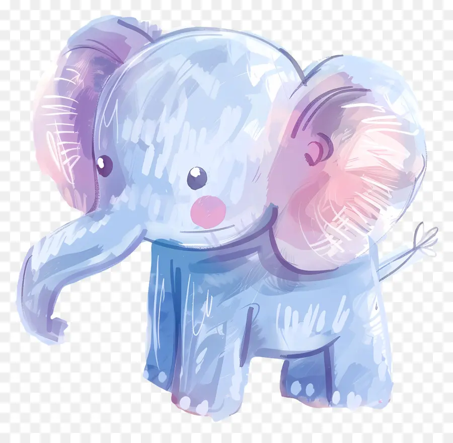 L'éléphant，éléphant Bleu PNG