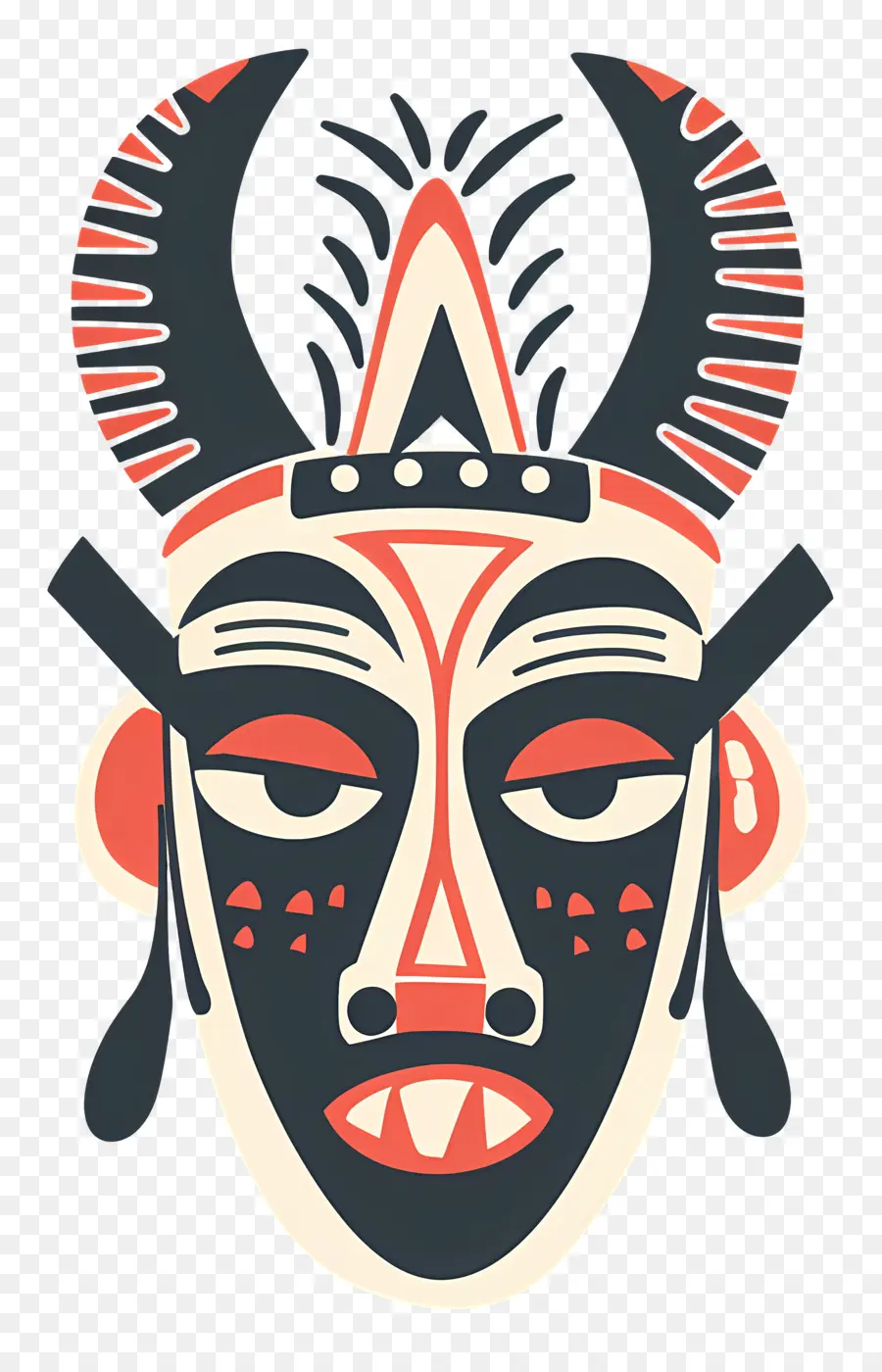 Masque Tribal，Masque Africain PNG