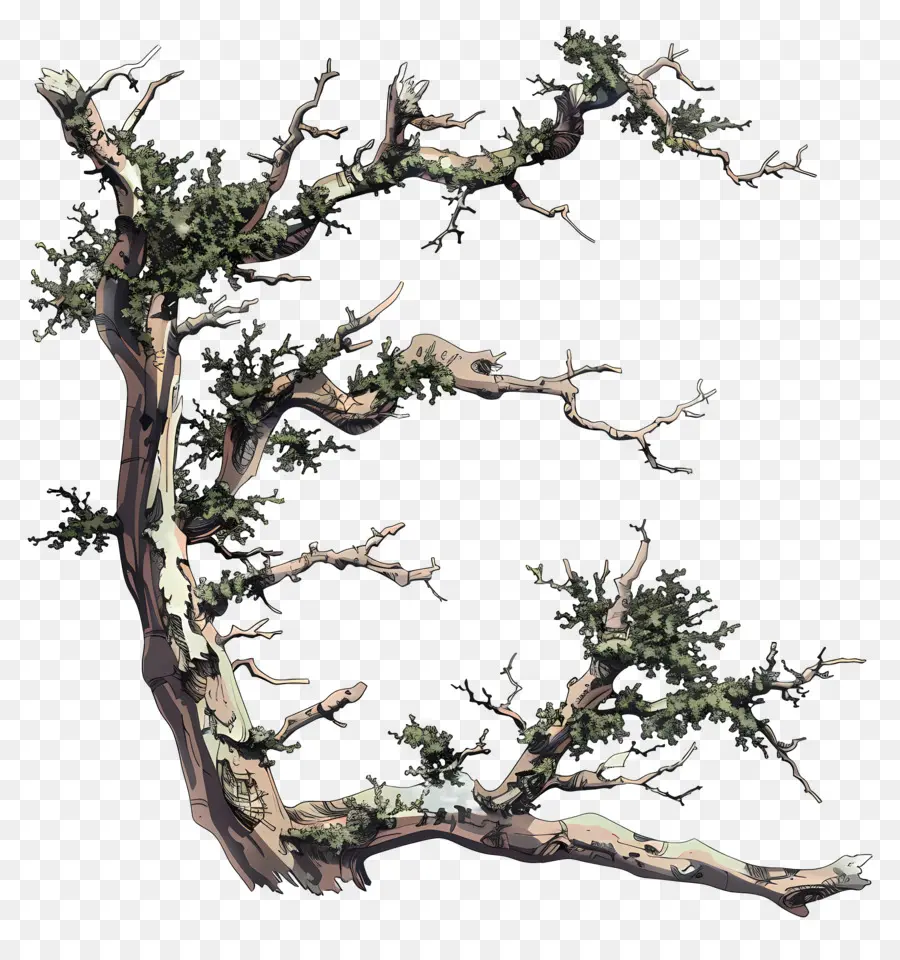 Branche，Arbre Tordu PNG