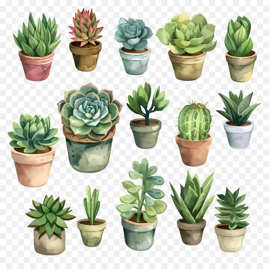 Plantes Succulentes，Plantes Succulentes Vertes PNG