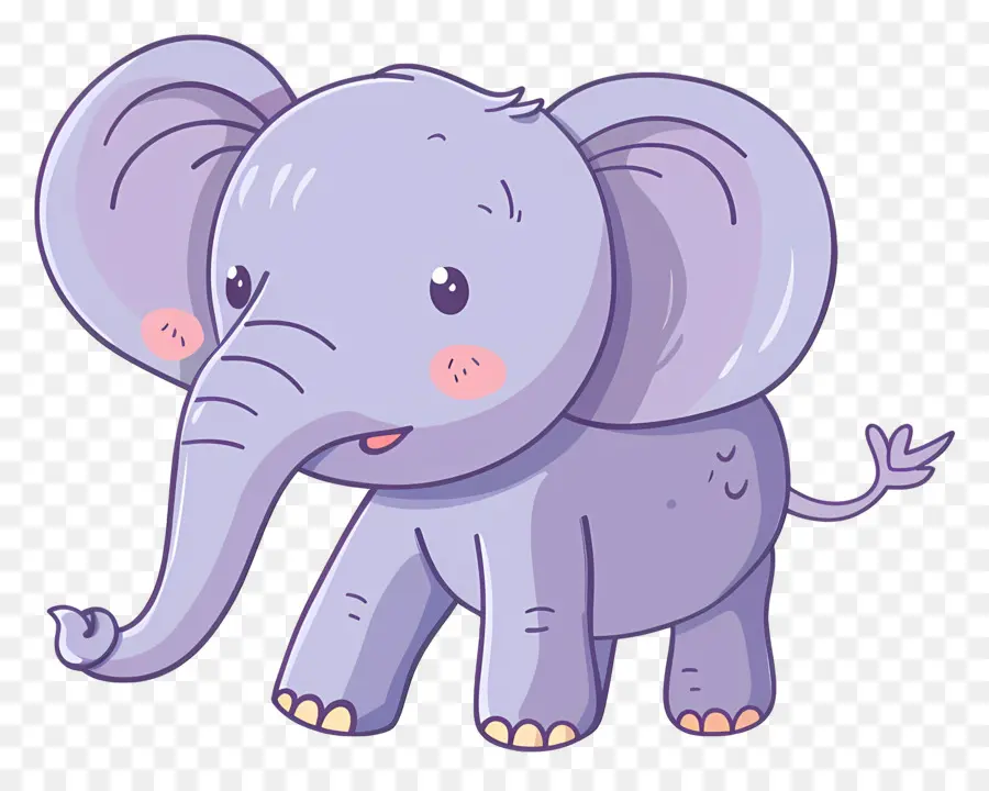 L'éléphant，Mignon PNG