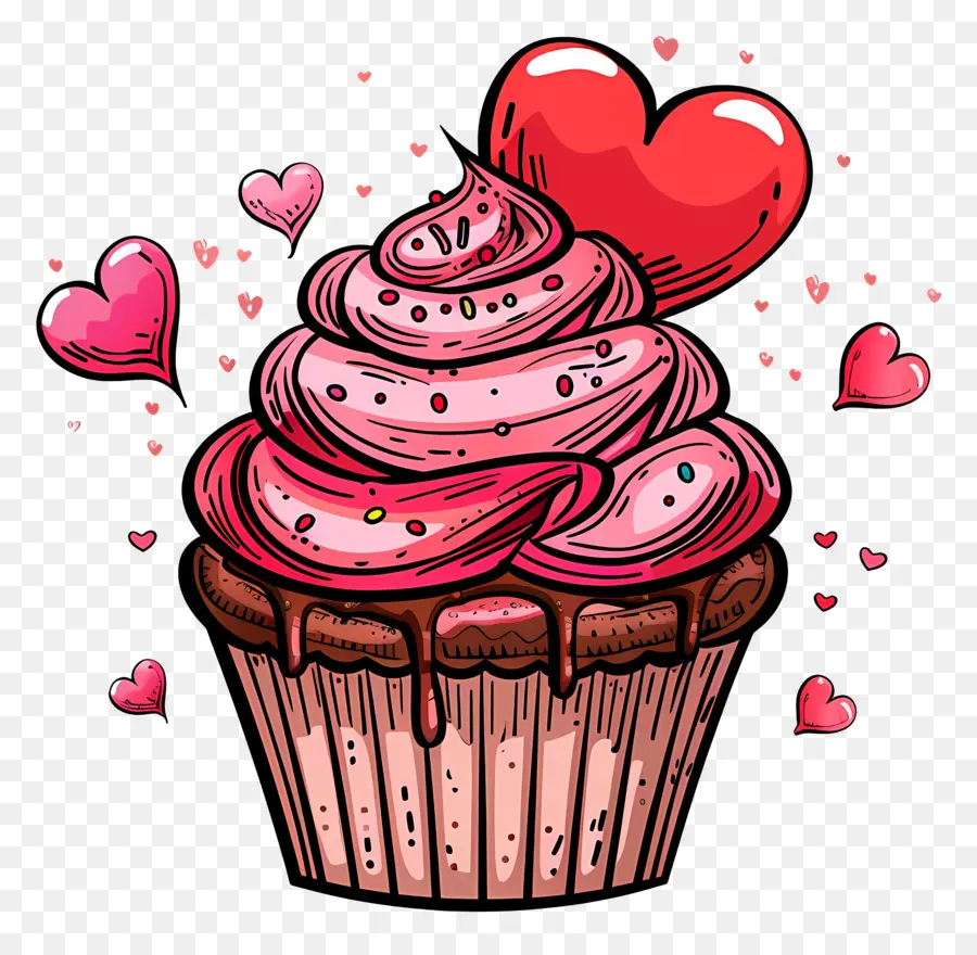 Cupcake，Le Jour De Valentines PNG