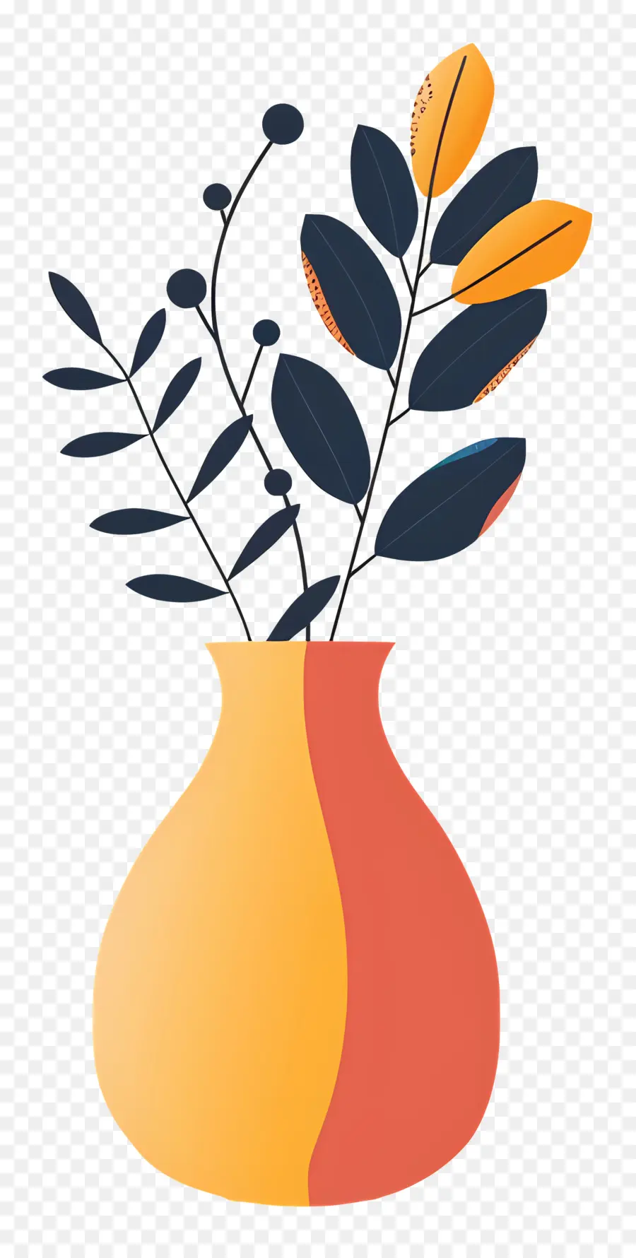 Vase Décoratif，Vase Coloré PNG