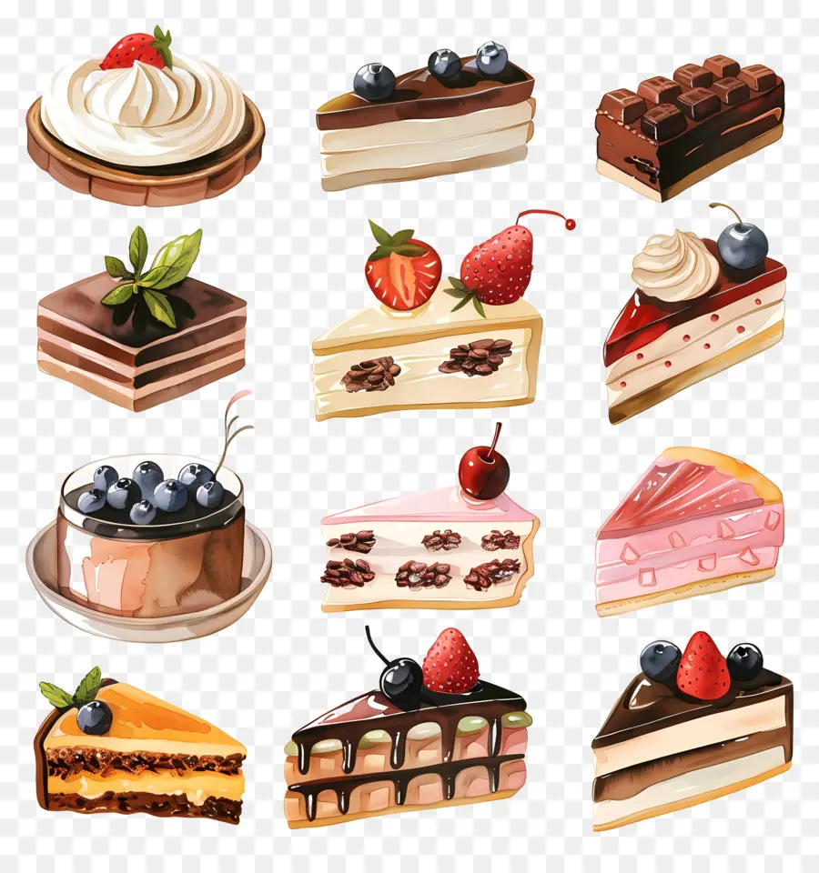 Les Desserts，Gâteau Au Chocolat PNG