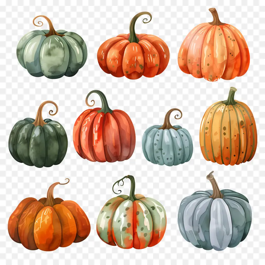 Citrouilles，Halloween PNG