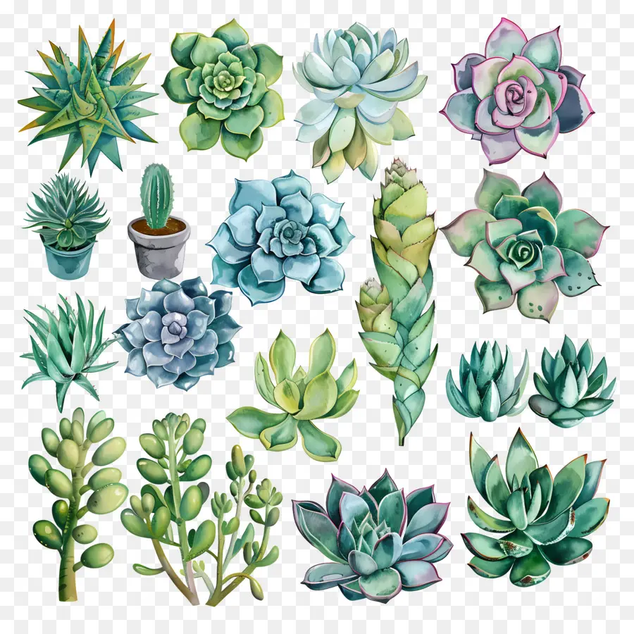 Plantes Succulentes，Cactus PNG