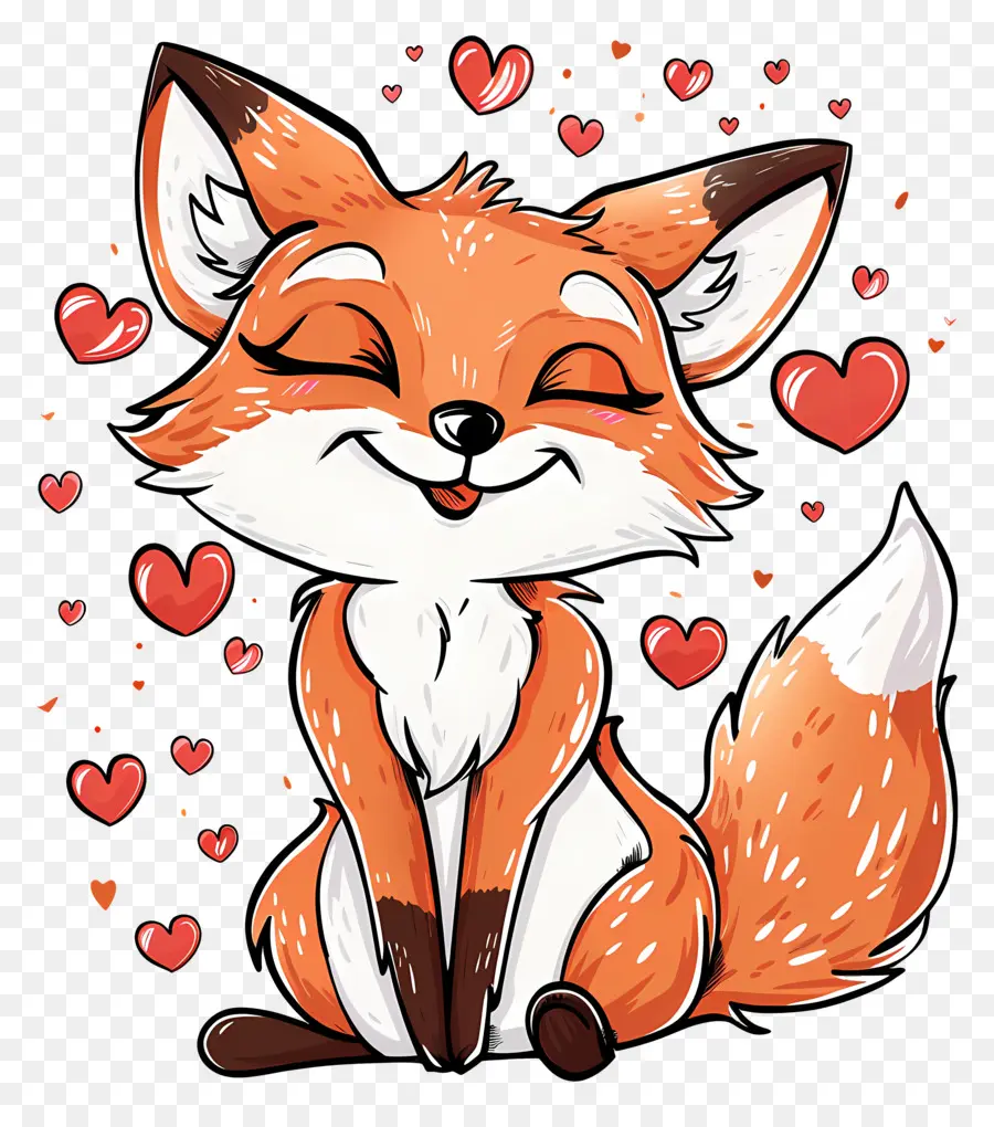 Fox Dans L'amour，Renard Rouge PNG