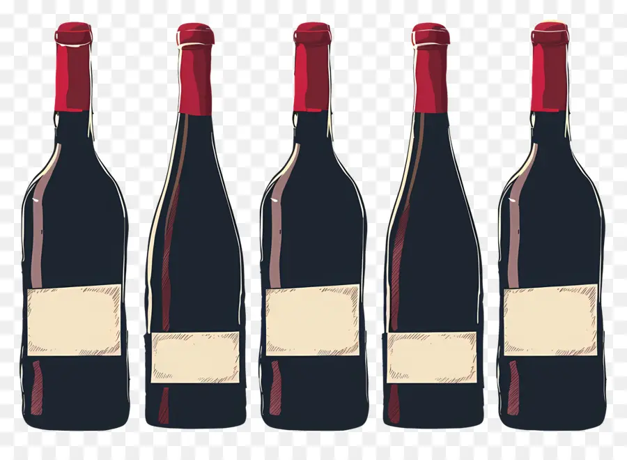 Bouteille De Vin，Vin Rouge PNG