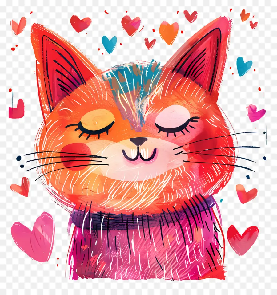 Chat，Le Jour De Valentines PNG