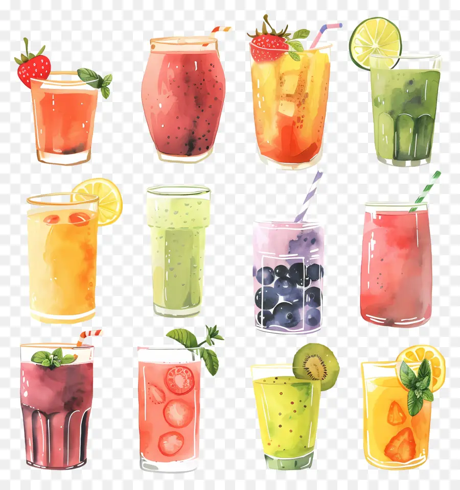 Smoothies，Jus De Fruits PNG