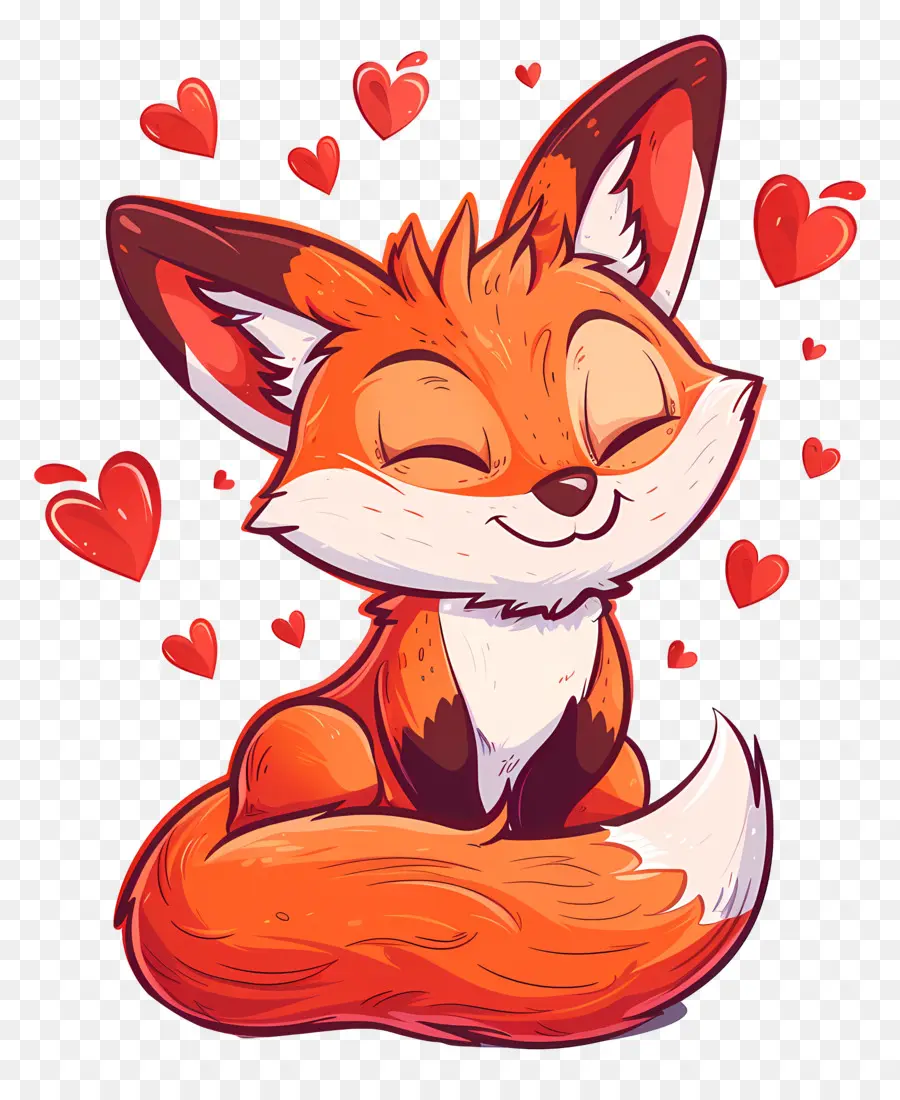 Fox Dans L'amour，Renard Rouge PNG