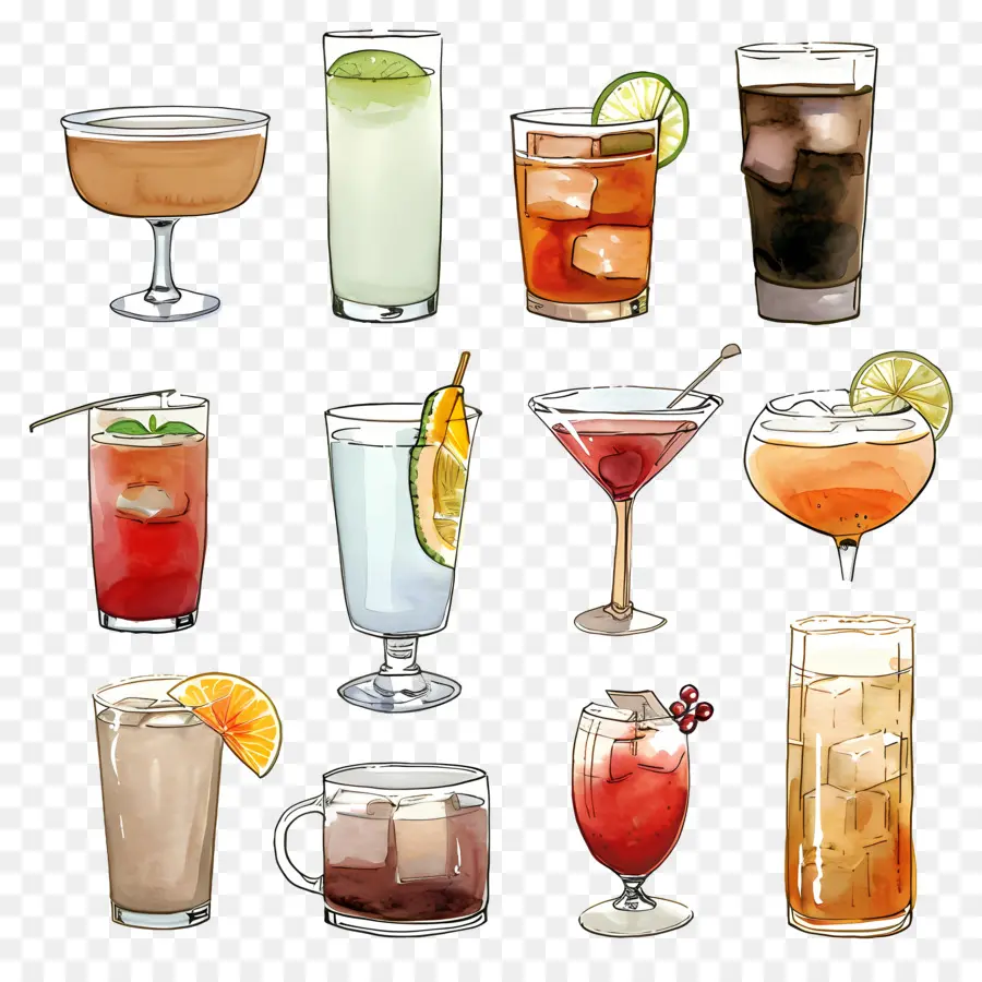 Boissons，Verres à Cocktail PNG