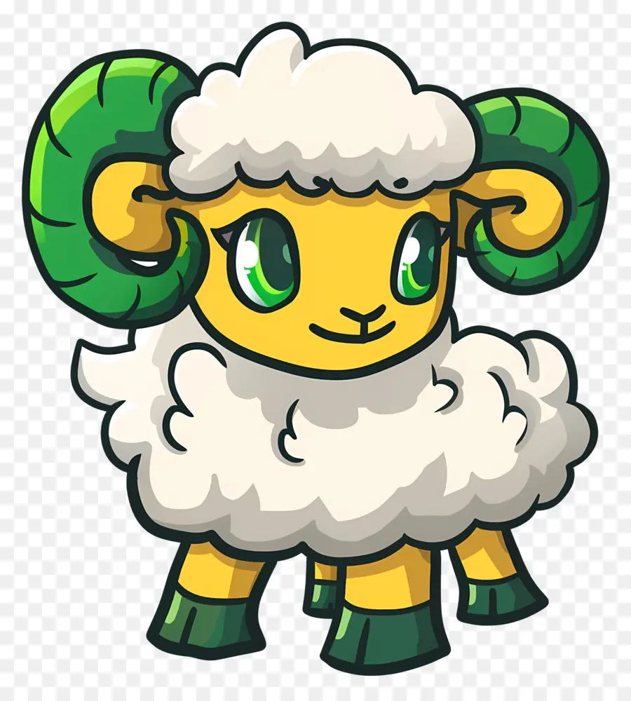 Les Moutons De Dessin Animé，Les Cornes PNG